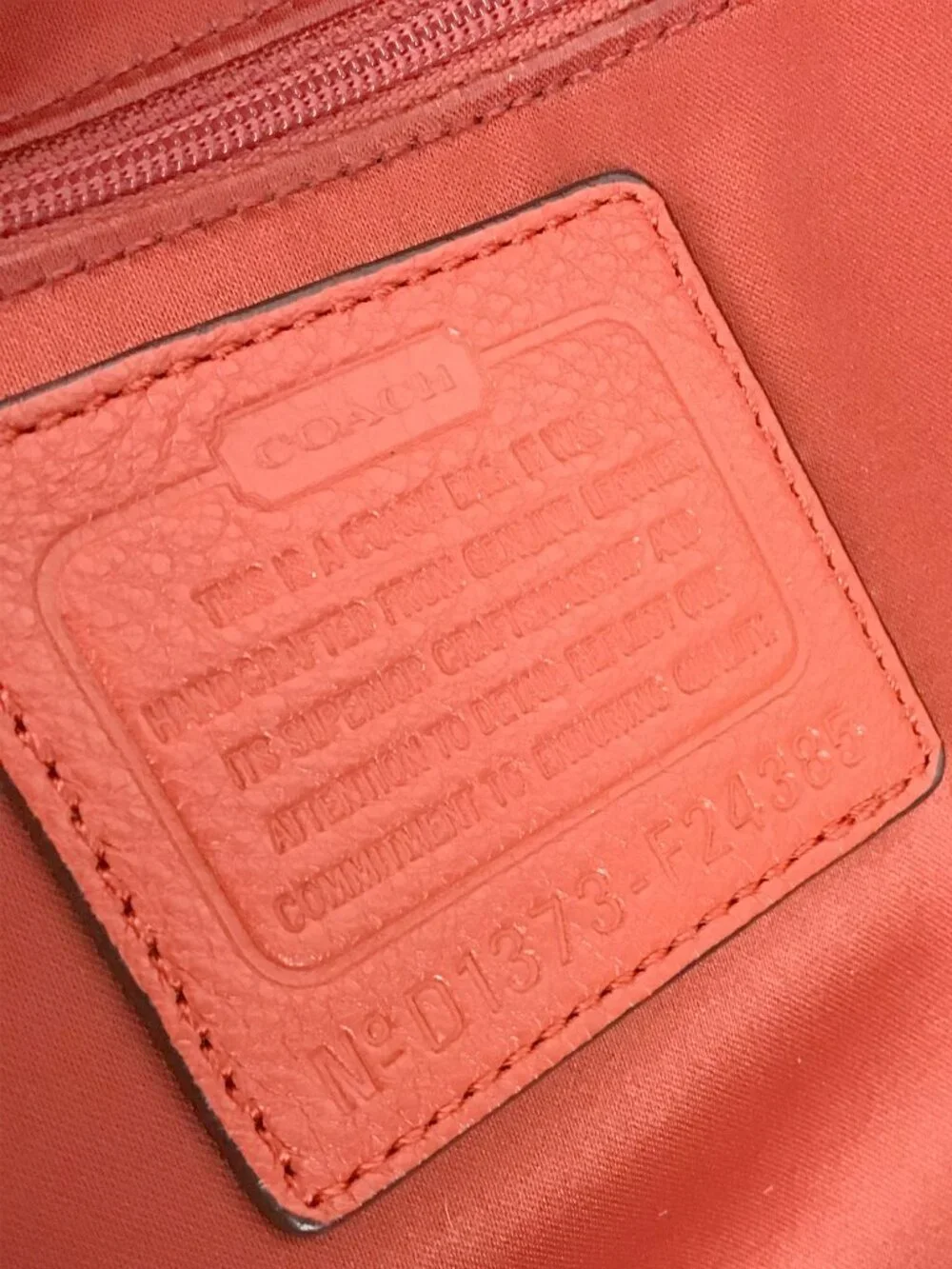 Coach Park Red Pebbled Leather Turnlock Sling Backpack